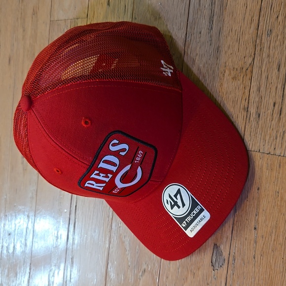 '47 Brand Cincinnati Reds Trucker Snapback Cap - Picture 2 of 11